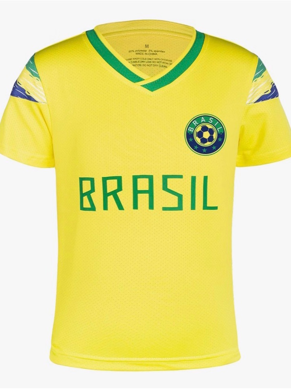 Brasil Yellow Women’s Soccer Jersey - Short Sleeve Shirt